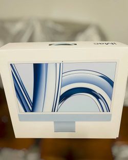 2023 Apple iMac 24-inch (M3 chip) Blue – 8GB RAM / 256GB SSD – Open Box