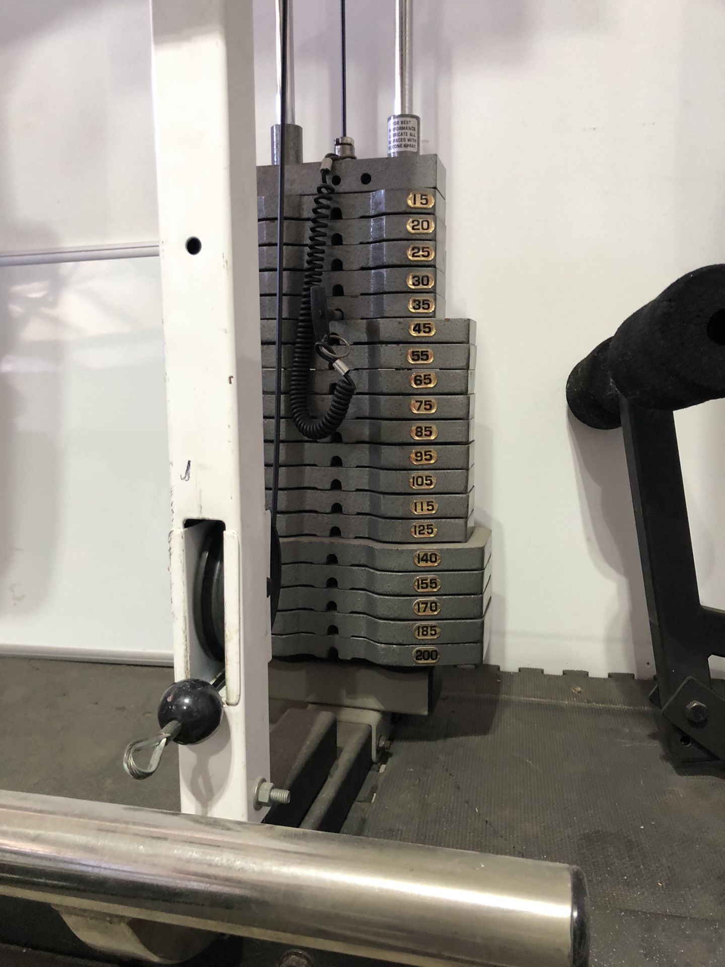 Squat Rack Bench Cable Weight gym Equipment Tuff Stuff Olympic Bar for Sale in Santa Ana, CA