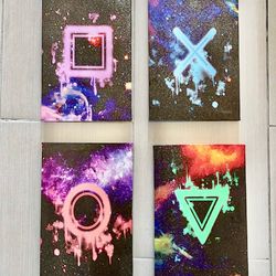 Wall decoration canvas size 11.5”x 8” all 4 for $4
