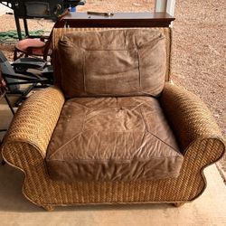 Braxton Culler Quicker Chair With Leather Cushions