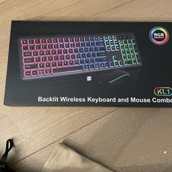 Backlit Wireless Keyboard And Mouse Combo