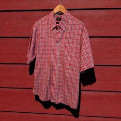 Men’s Haggar Short Sleeve Button-Up Shirt – Size XL