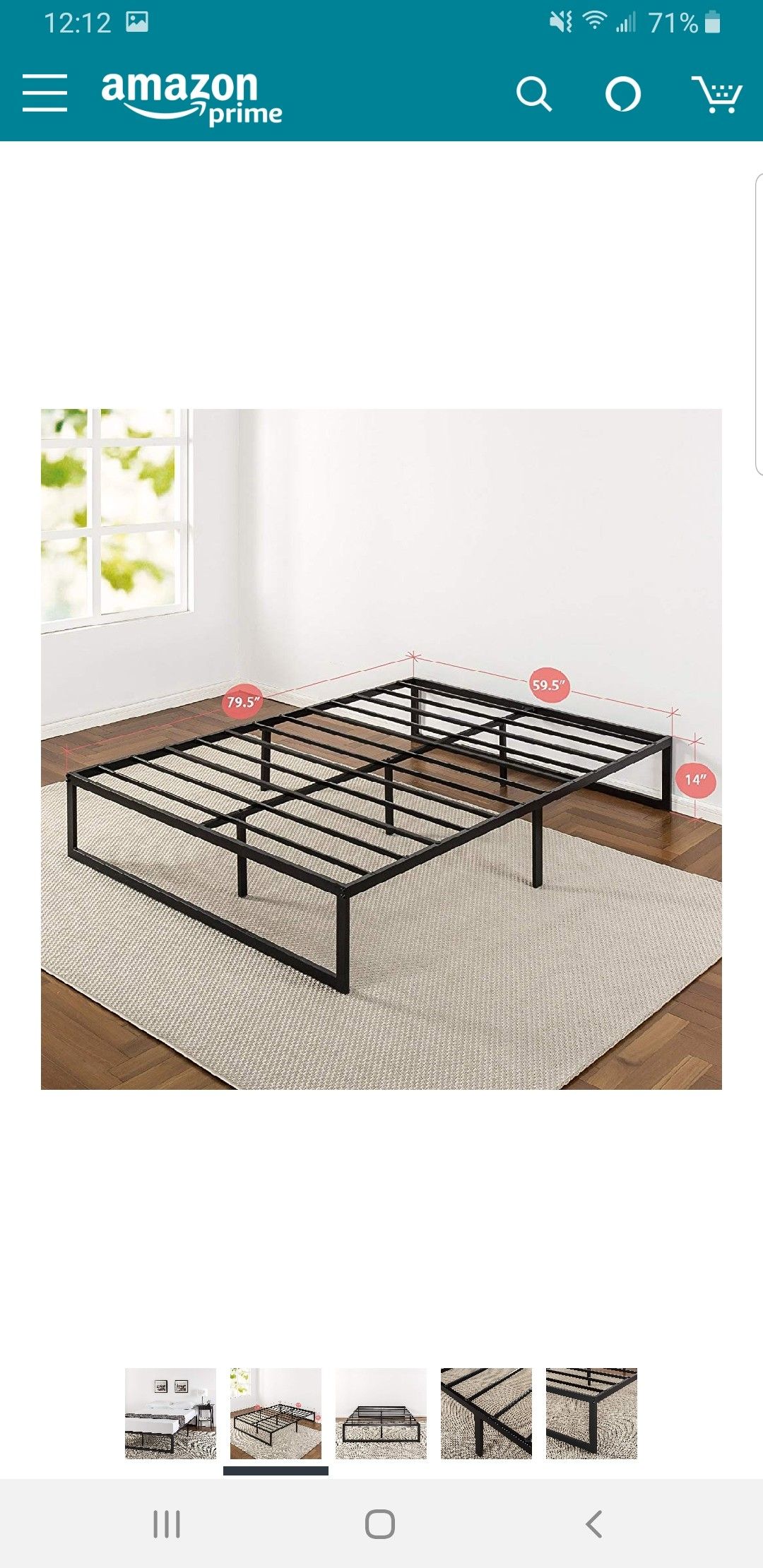 Queen size 14 inch platform bed frame.. BRAND NEW..can deliver