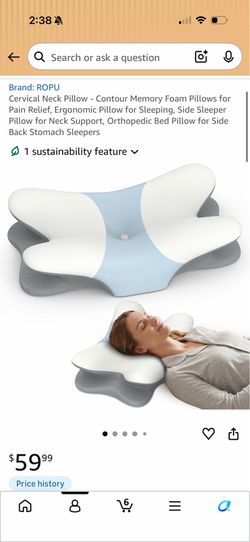 Cervical neck pillow