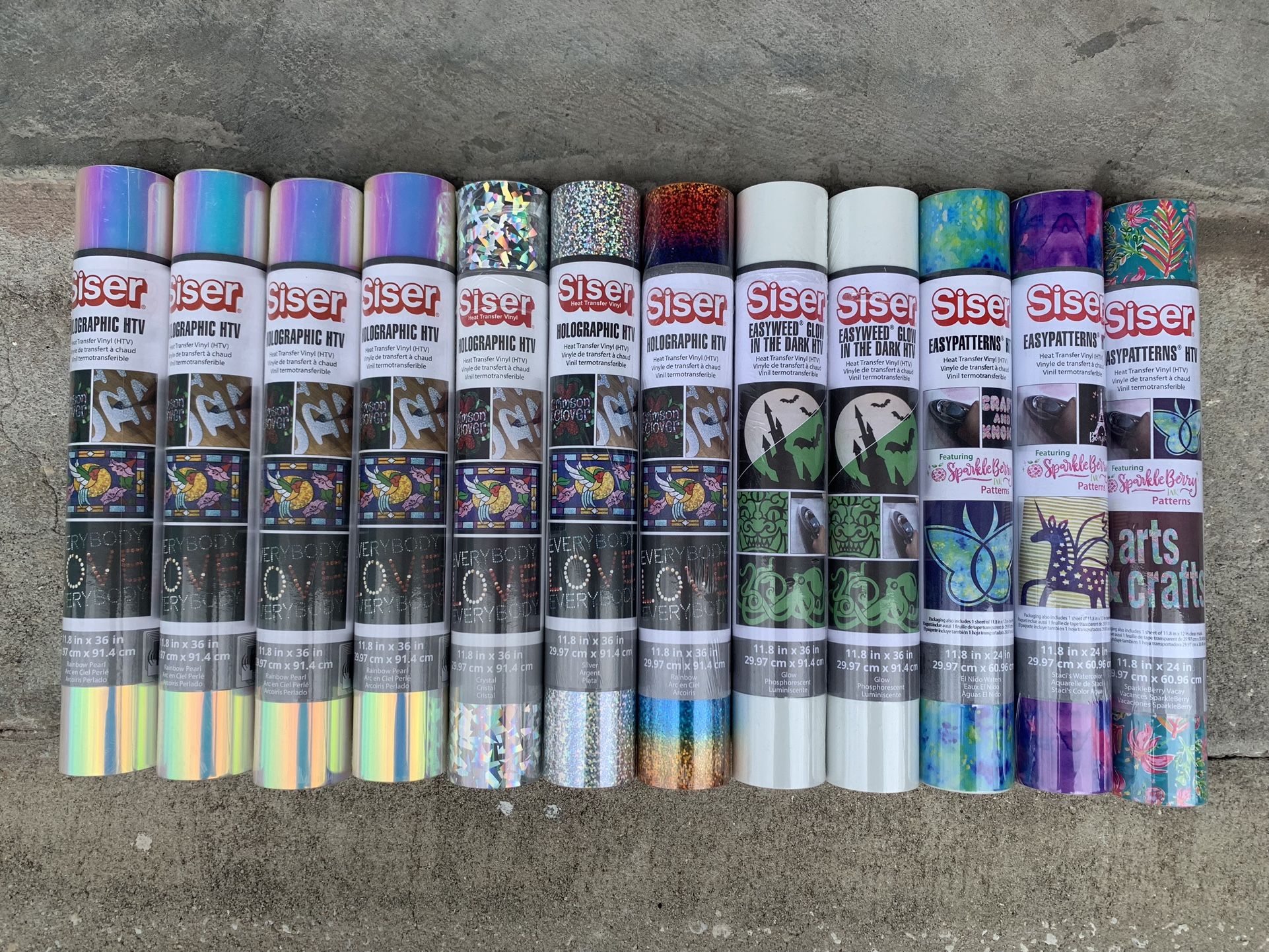 Siser Easyweed HTV vinyl 12 Rolls Brand New Craft Supplies