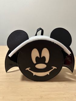Loungefly X LASR Exclusive Disney Mickey Bat Convertible Mini Backpack/crossbody and Wallet