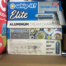 Whip it elite aluminum chargers