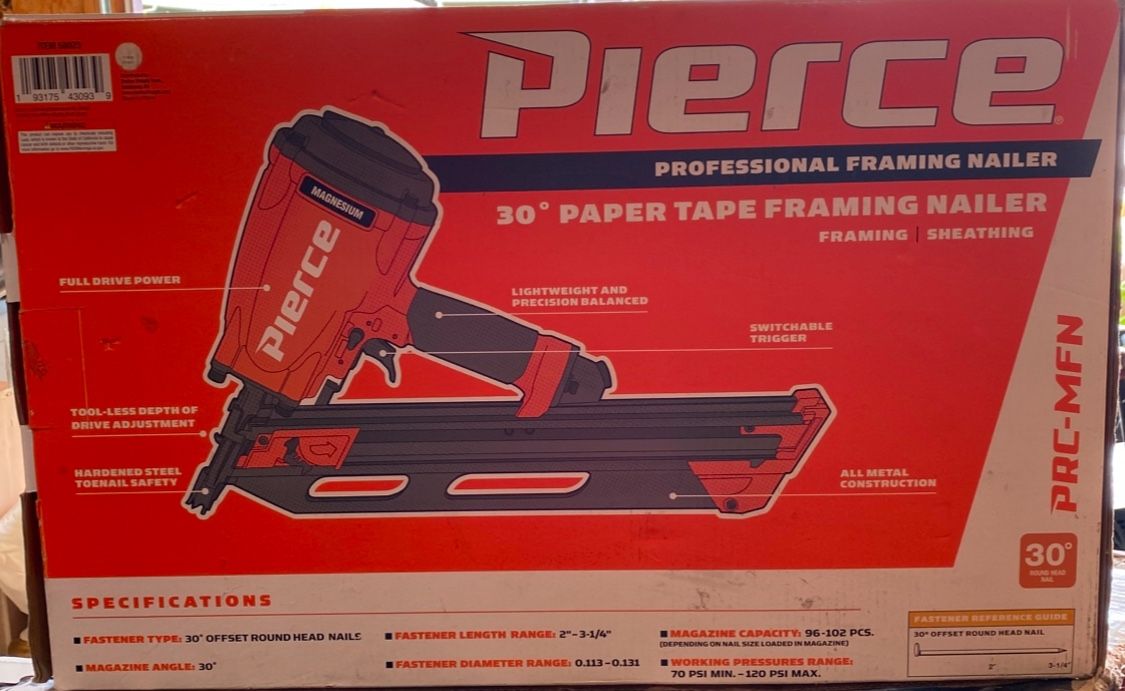 Pierce Professional 30” Framing Nailer