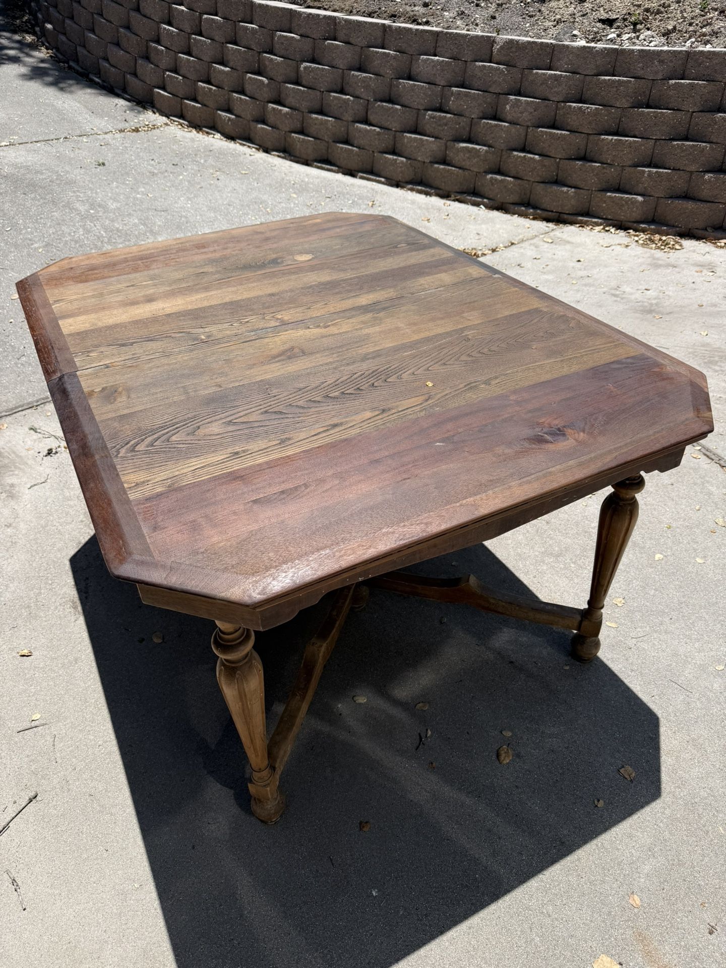 Wood Dining Table Refinished