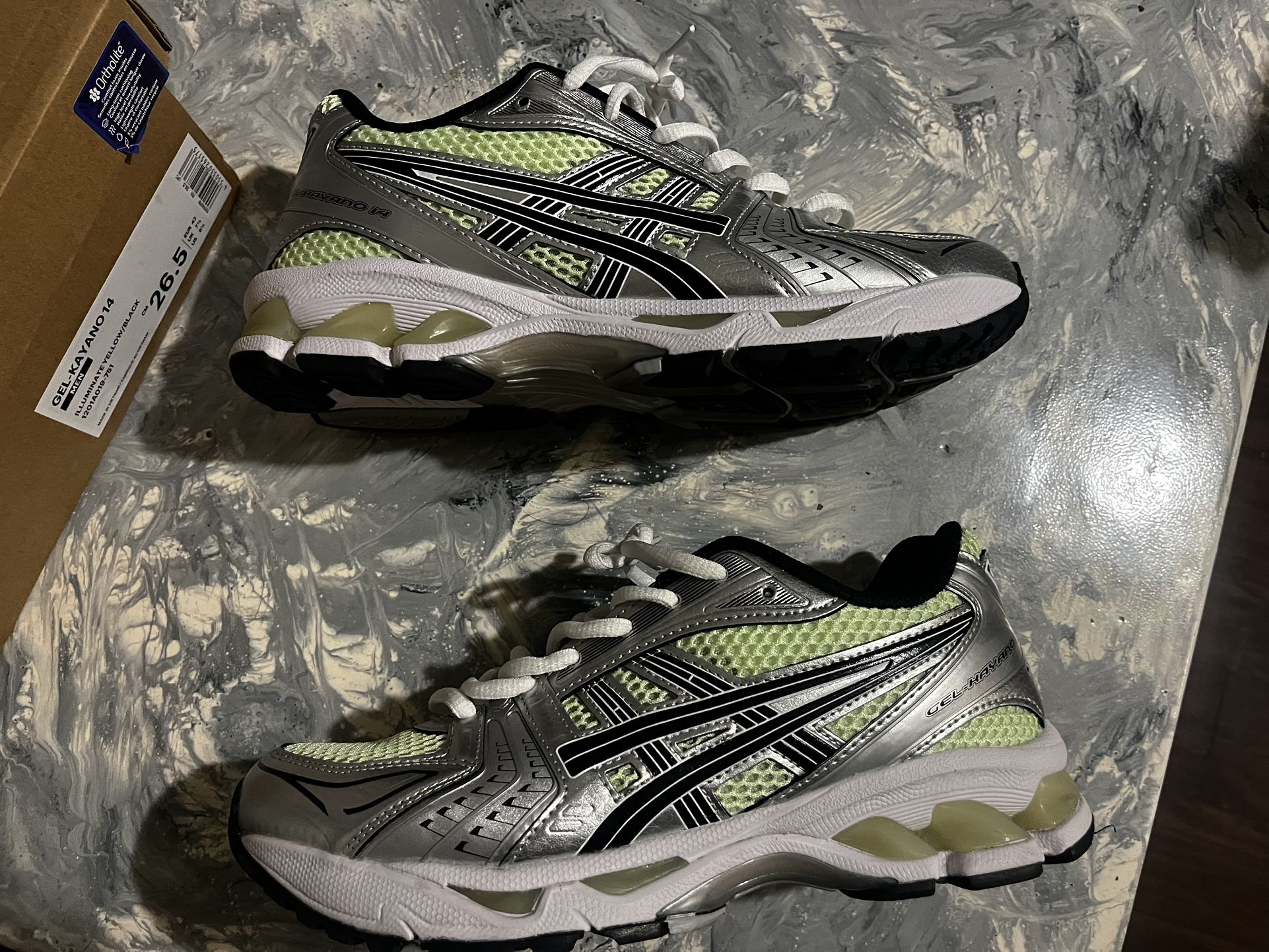 asics gel kayano 14 bright lime