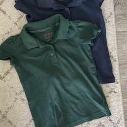 Girls School Polo Shirt (4/5) Lot Of 2