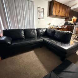 Leather Sectional 
