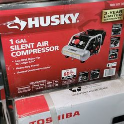 Husky silent air 1 gallon compressor