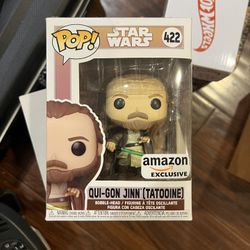 Funko Pop Star Wars Qui-Gon Jinn (Tatooine) 422 Amazon Exclusive