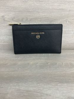 Michael Kors Small Black Leather Wristlet Wallet (PO1020044)