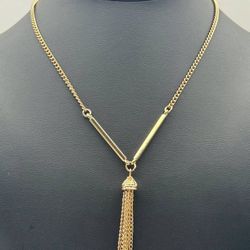 Jewelry stainless steel gold tone 25”  3.00mm necklace chain