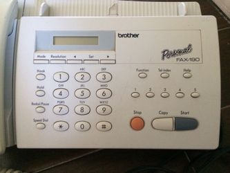 Brother Personal Fax 190...Copy-Fax-Phone...Tested...”PERFECT WORKING ORDER....very light weight portable!!! ($25) OBO