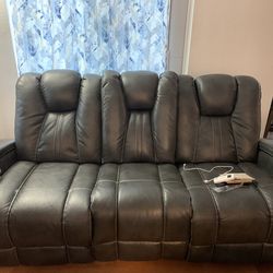 3 Pc Electric Recliner, Sofa, And Love Seat