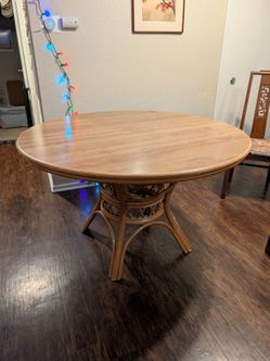 Wooden dining table