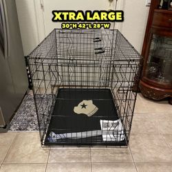 New XL Dog Crate With Double Doors