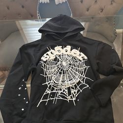 Black and White spider hoodie sz M