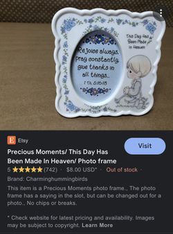 Small Picture Frame And Xmas Ornaments 