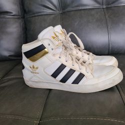 Pre-owned Men Adidas Hard Court High White Black Gold Art Tag Fv 5329 Size 11.5 Local Pickup Only 