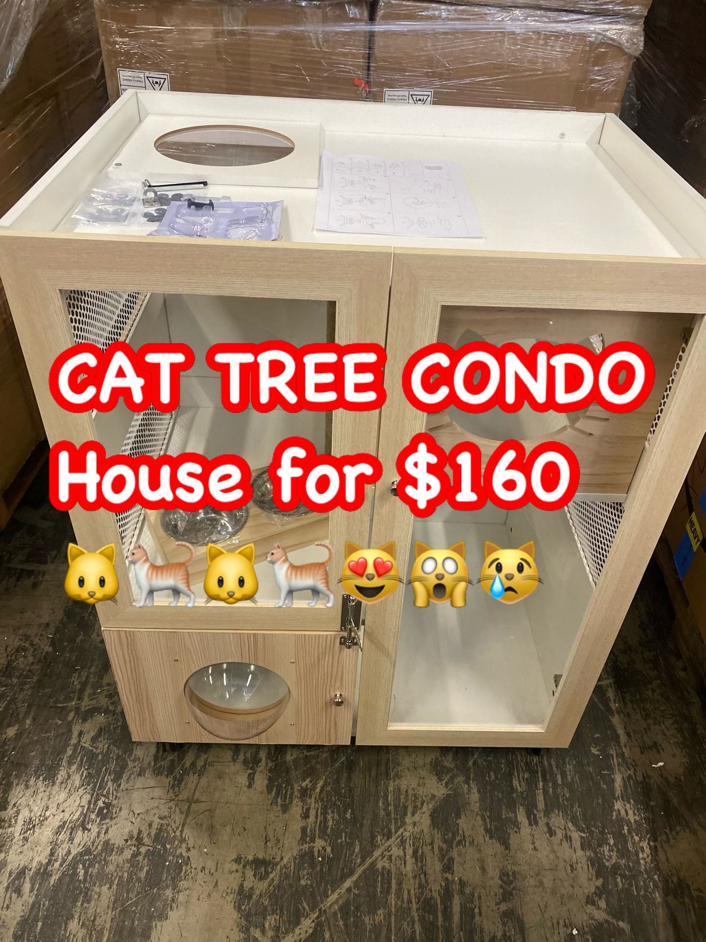 Brand New Luxury Cat Tree Condo House Worth $400