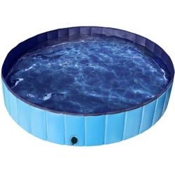 Foldable Pet Pool, Portable Dogs/Cats Bath Tub Indoor and Outdoor, PVC Portable Wash Tub for Pet Dogs and Cat for Garden/Beach/Yard/Home Use