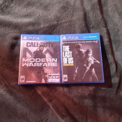 PS4 Games Last Of Us , Modern Warfare 