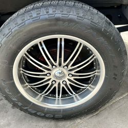 RIMS 275/60R20....6 LUGS FIT CHEVY SILVERADO YUKON TAHOE SUBURBAN NISSAN TITAN DENALLI NISSAN ARMADA 