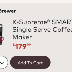 Keurig Single Serving Coffee Maker