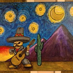 11 × 14 Hand Painted Acrylic Painting 