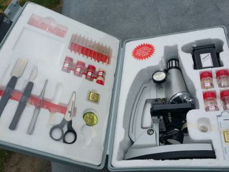 VINTAGE TASCO 1200X MICROSCOPE KIT IN BOX