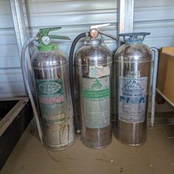 Antique fire extinguishers (3) 
