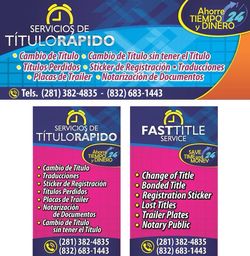 Cambió de Títulos / Title Transfers