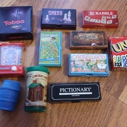 Large Lot of New / Like New Mini Games / Toys