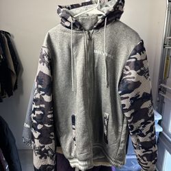 Hoodie With Camouflage Sleeves $2