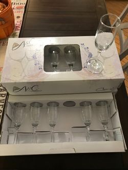 10 Flutes with “Mis 15” for Quinceañera plus 2 blank flutes