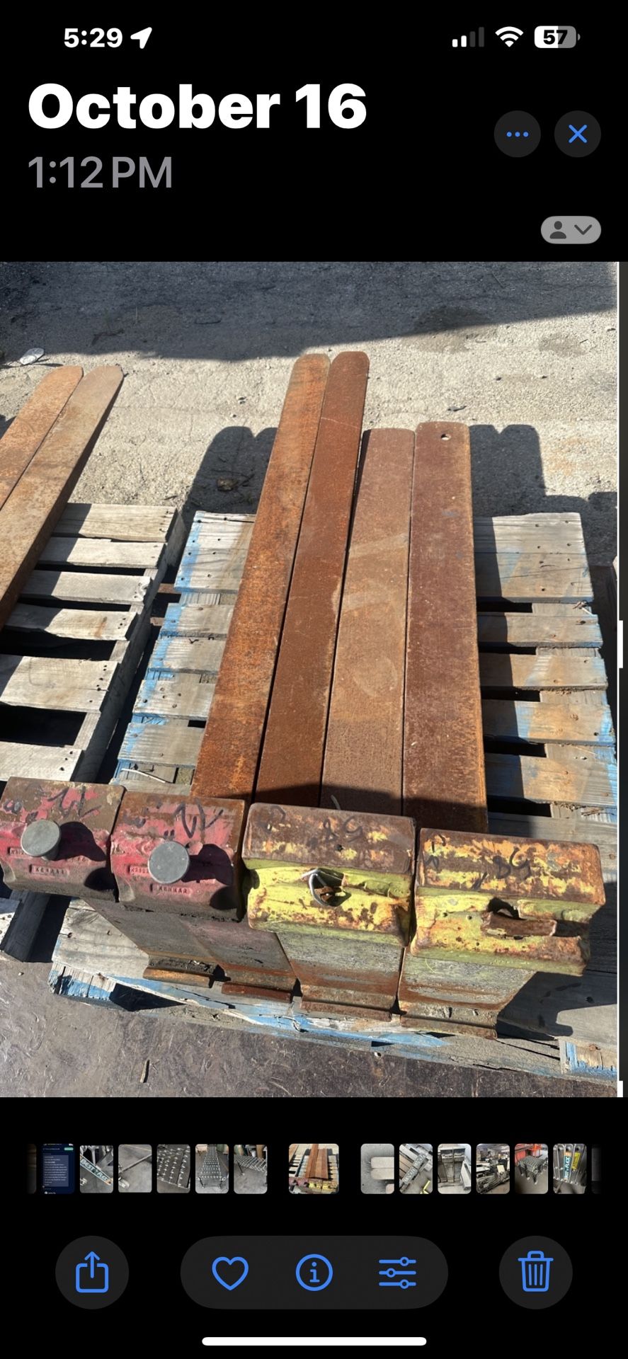 FORKLIFT FORKS - CLASS 3 - 72”