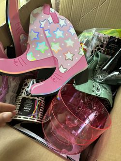 Little Cowgirl birthday Decor Box