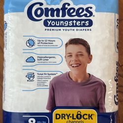 Comfees Youngsters Premium Youth Diapers Size 8 20 Count