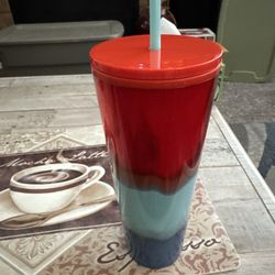   Starbucks 2021 Summer Trio Warm Multi Colors Red Blue Wave Cold Cup Tumbler