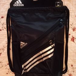 Adidas Heavy Duty Water Resistant XL SackPack with Media Safe Pockets NEW WITH TAGS