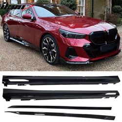 Fits 2024-2026 BMW G60 5-Series Sedan M-Sport Style Side Skirts + MP Rocker Panels