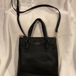 New Kate Spade Black Leather Handbag