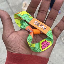 Sunday Outside Lands GA Wristbands ❤️✅🎉🙏🍀🎊💈😜