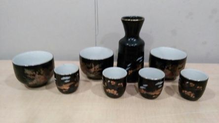 Japanese tea set lately so 70s