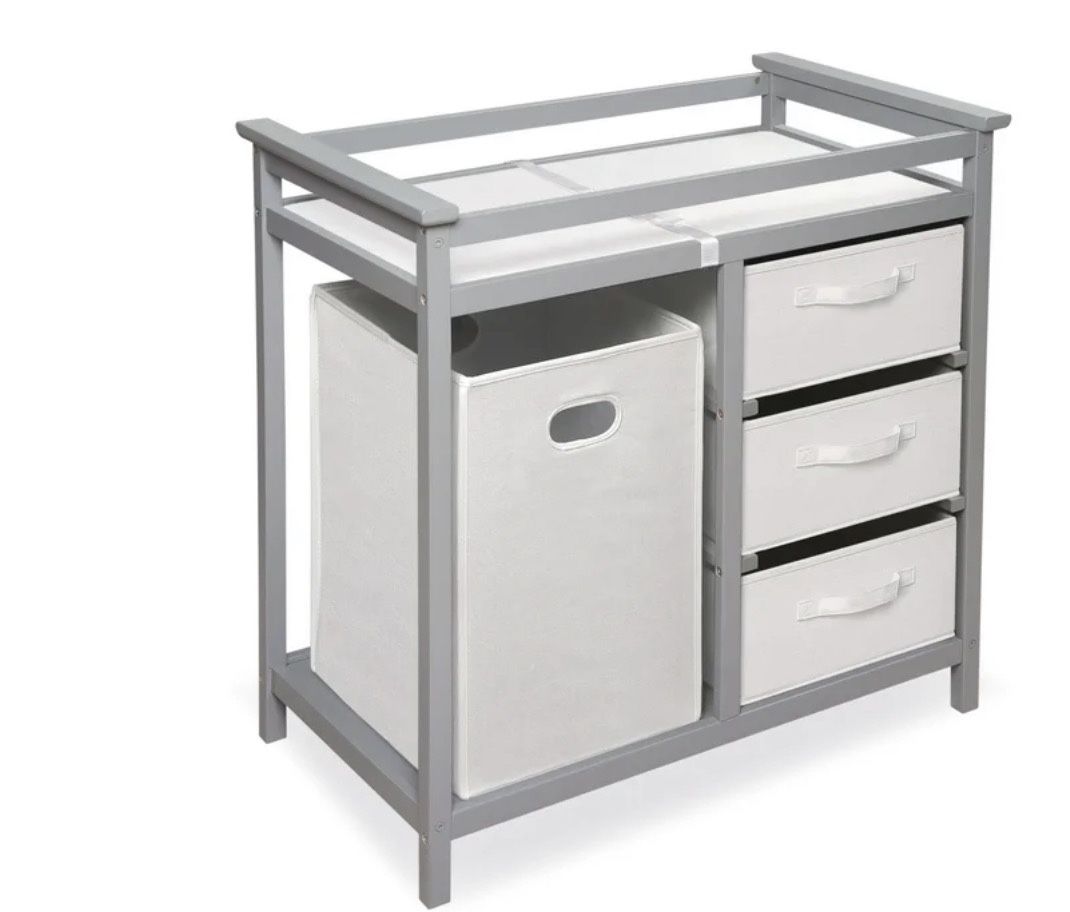 Baby Changing Table W/ Hamper & 3 Baskets