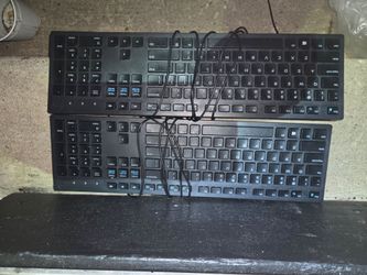 Black Dell KB216 Wired Slim Keyboards (4 of them)